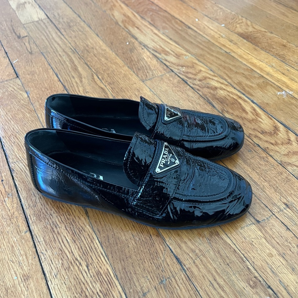 Prada black leather loafers - Picture 6 of 7